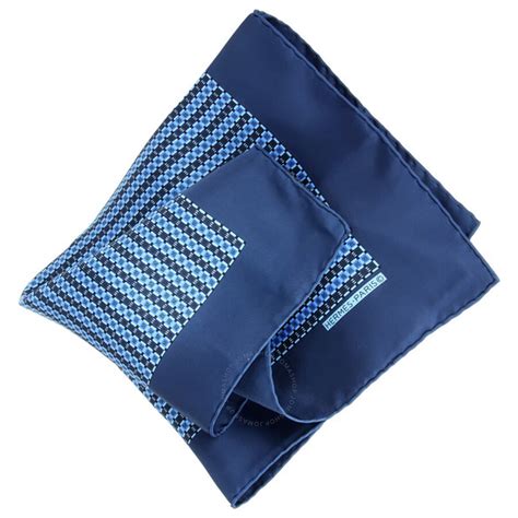 hermes blue h handkerchief|hermes hats for men.